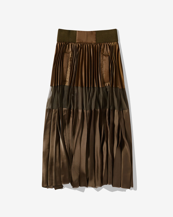 sacai - Women's Nylon Twill Skirt - (Green)