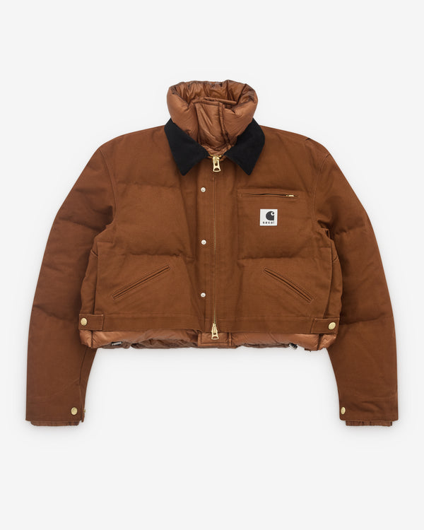 Sacai - Women's Carhartt WIP Canvas Puffer Jacket - (Brown)