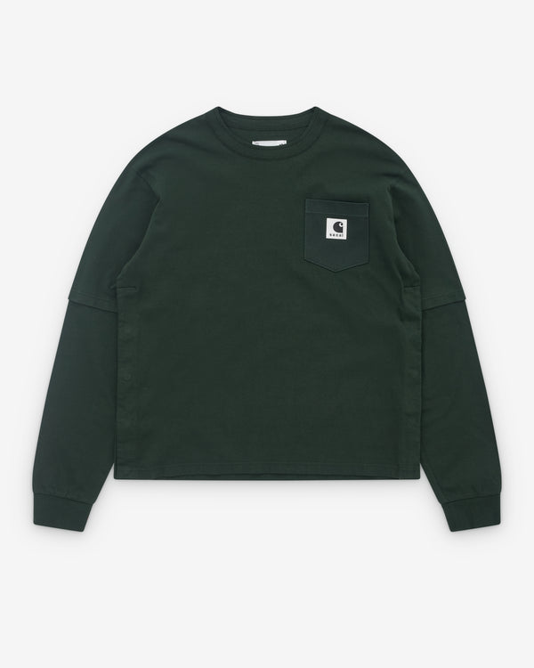 Sacai - Men's Carhartt WIP Jersey L/S T-Shirt - (Dark Green)