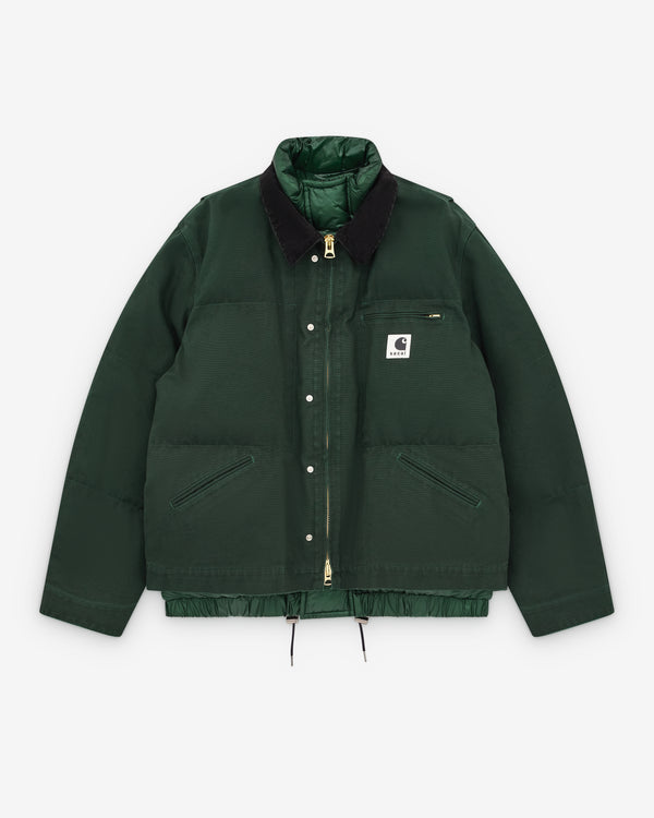 Sacai - Men's Carhartt WIP Canvas Puffer Jacket - (Dark Green)