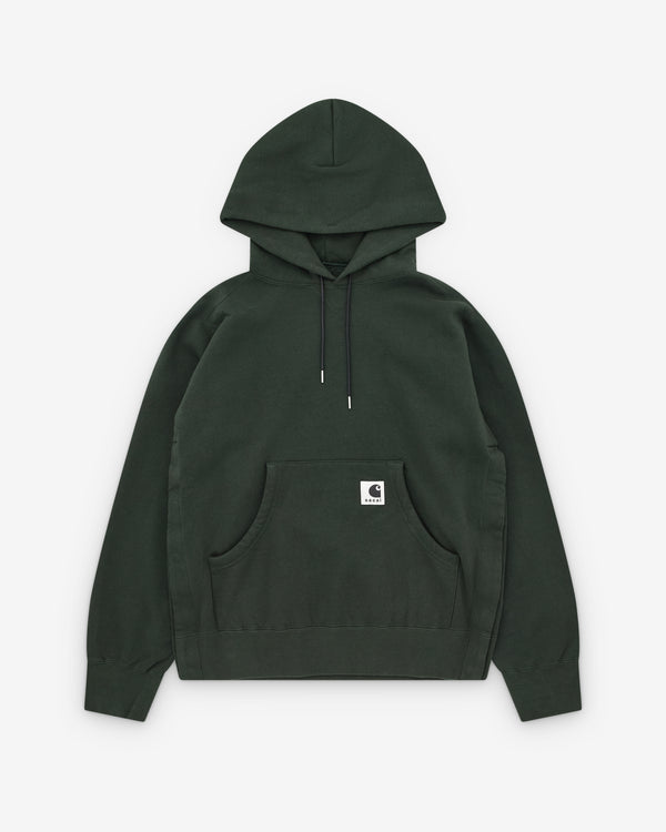 Sacai - Men's Carhartt WIP Jersey Hoodie - (Dark Green)
