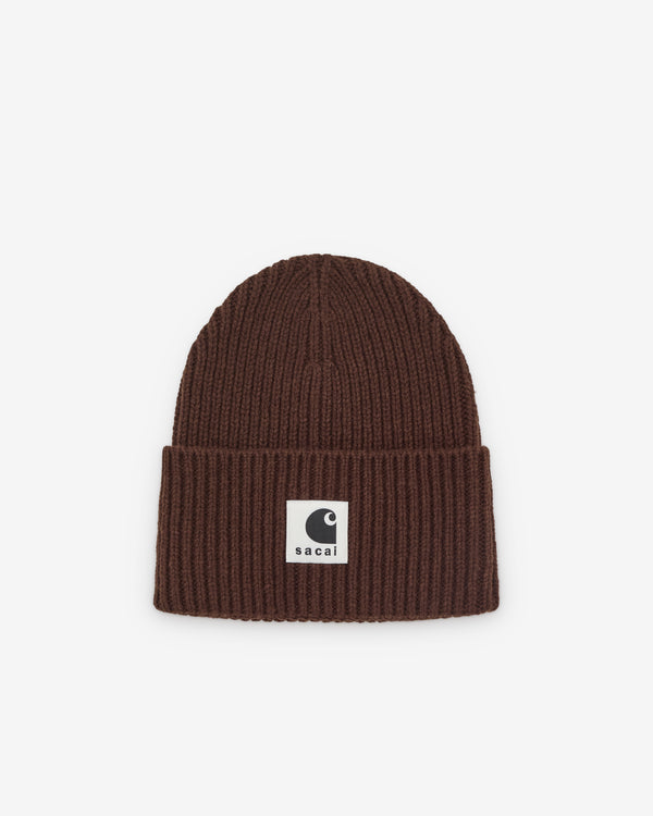 Sacai - Carhartt WIP Wool Knit Beanie - (Brown)