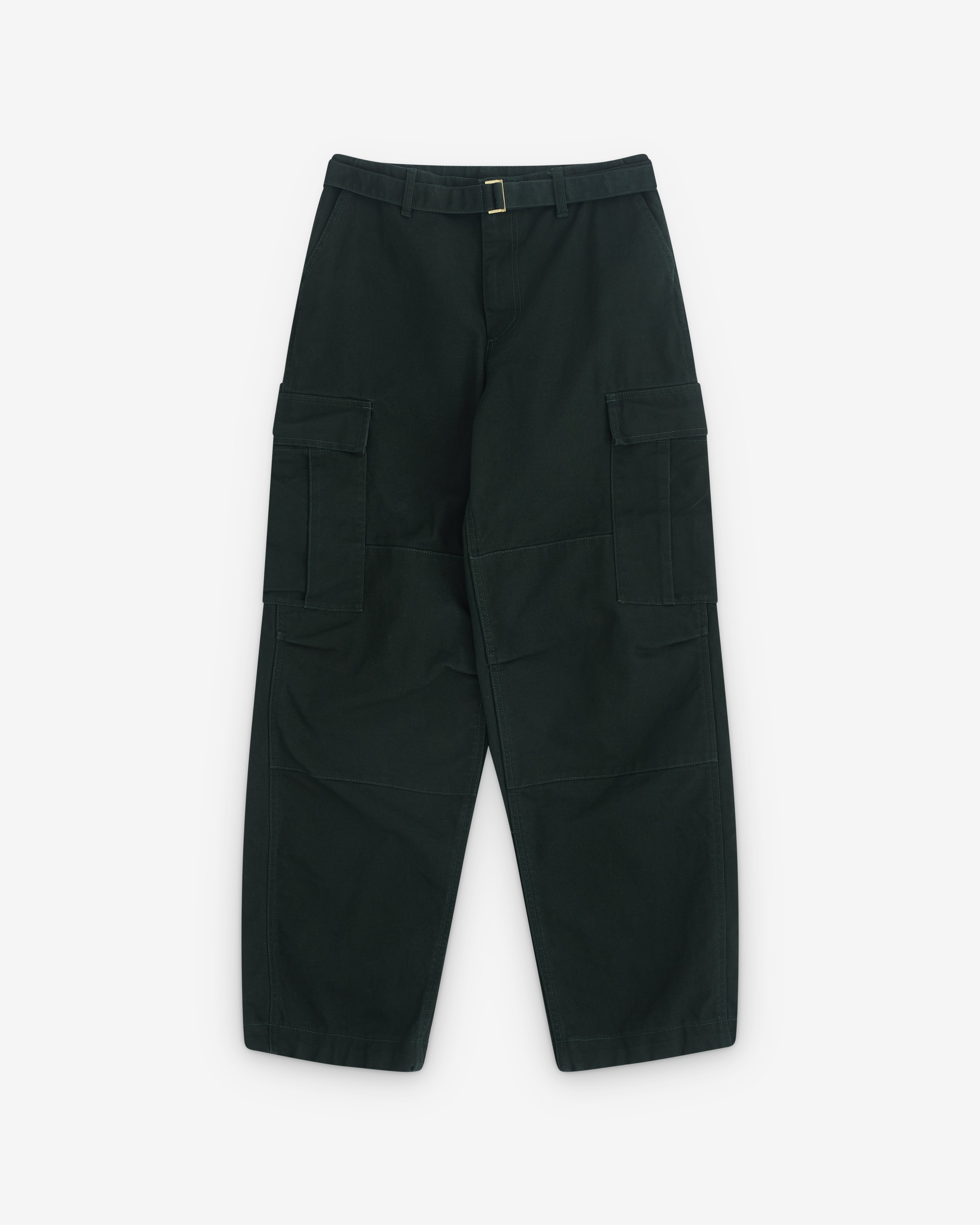 Sacai: Men's Carhartt WIP Canvas Cargo Pants (Dark Green) | DSML E