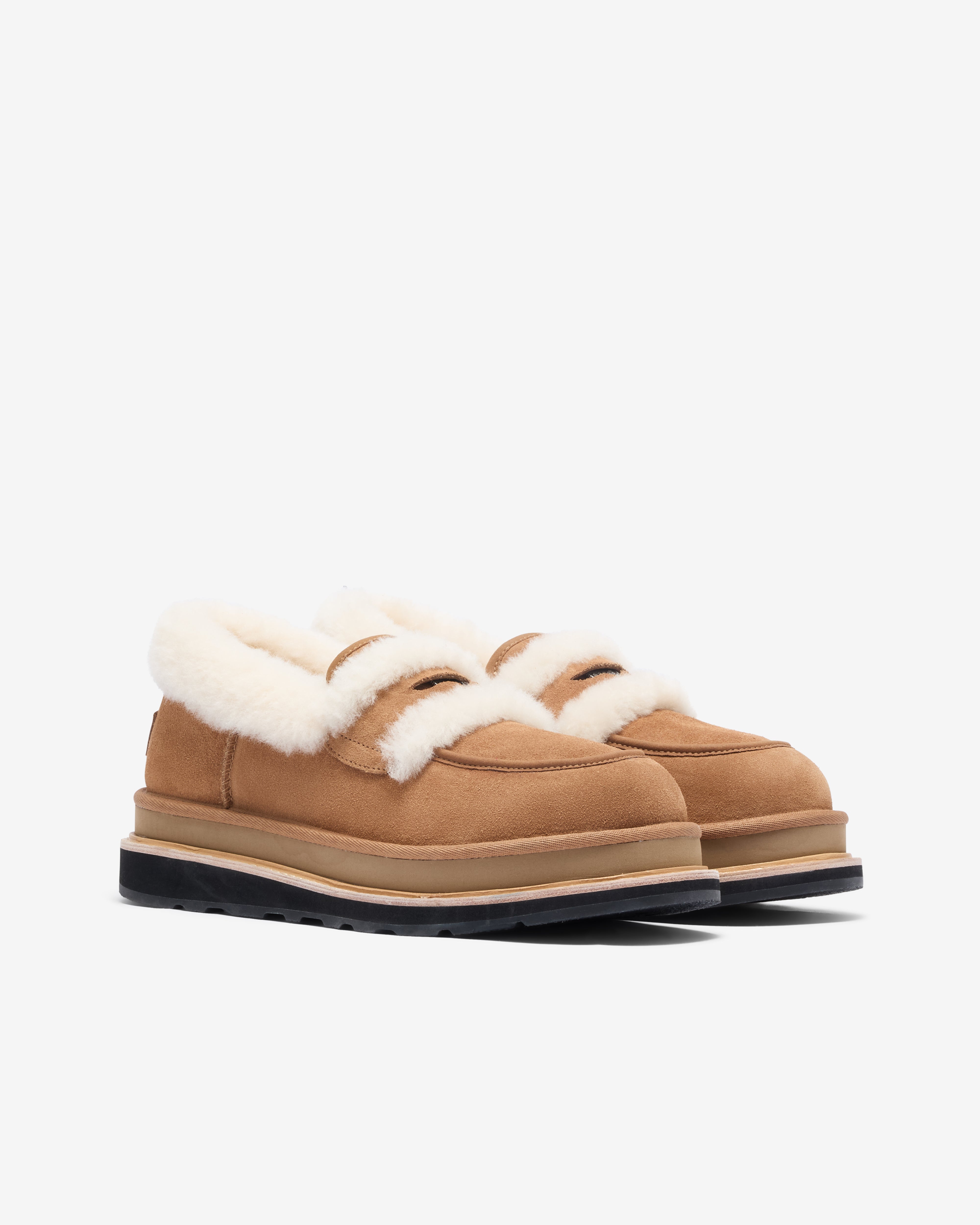 UGG Sacai Loafer ベージュ37 Chestnut 23cm UGG UGG sacai Loafer