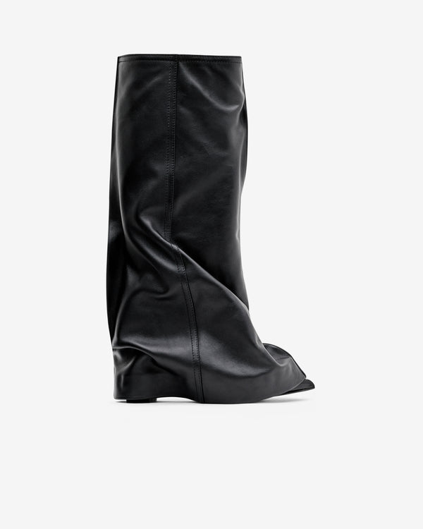 Sacai - Women's Leather Pants Medium Boots - (Black)