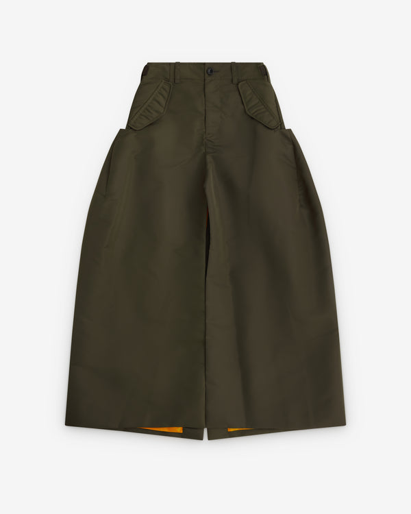 sacai - Women's Nylon Twill Skirt - (Khaki)
