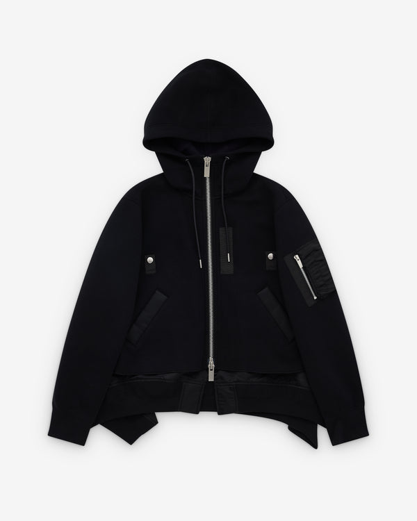 sacai - Women's Layered Hoodie - (Black)