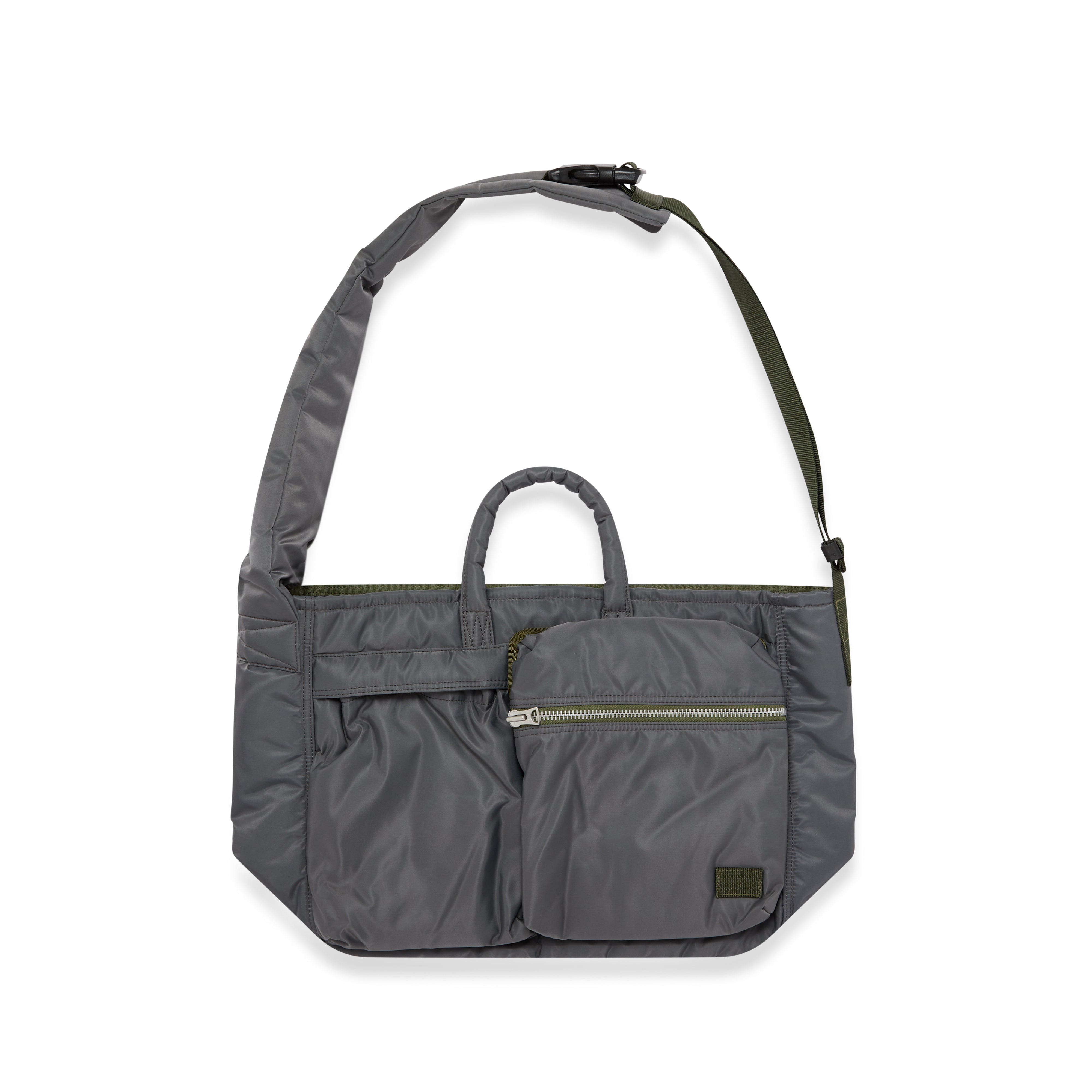 Sacai - Men's Porter Delivery Pocket Bag - (Grey/Khaki) | Dover