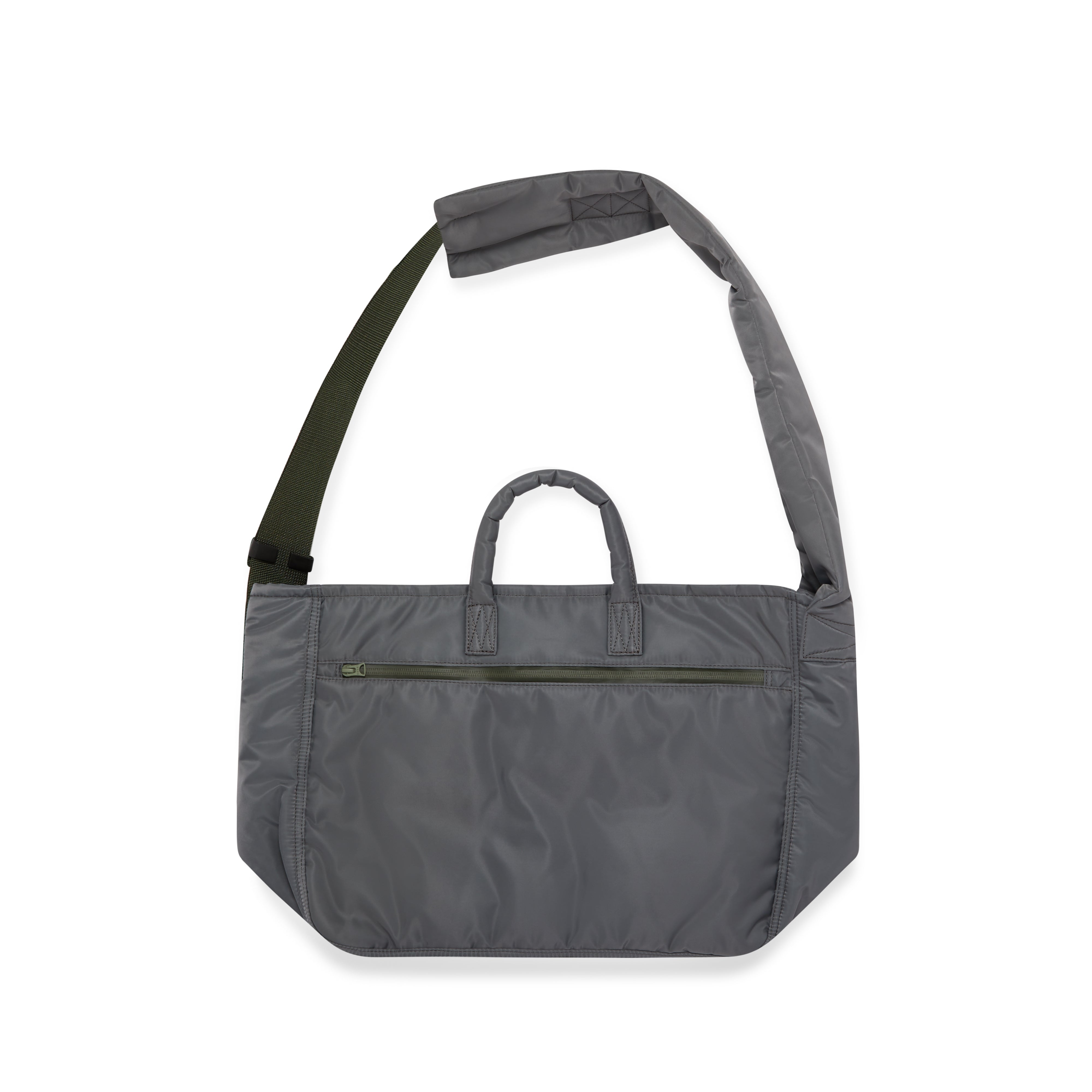 Sacai - Men's Porter Delivery Pocket Bag - (Grey/Khaki) | Dover 