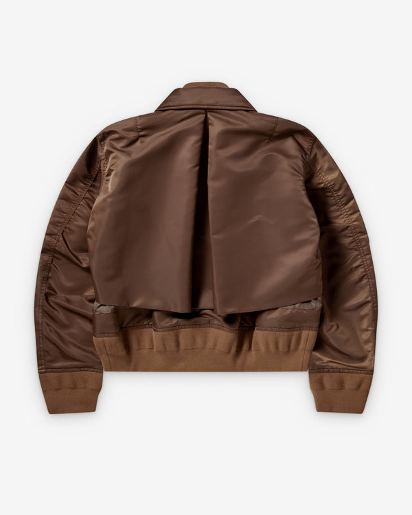Sacai  - Women's Nylon Bomber - (Khaki)