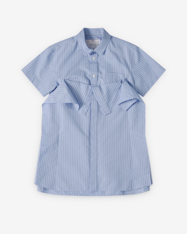 Sacai  - Women's Poplin Dress - (Blue/Stripe)