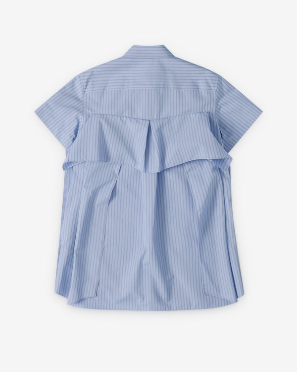 Sacai  - Women's Poplin Dress - (Blue/Stripe)