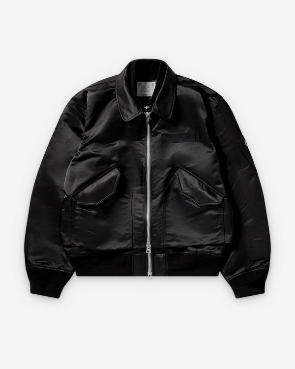 Sacai  - Men's Nylon Twill Bomber - (Black)