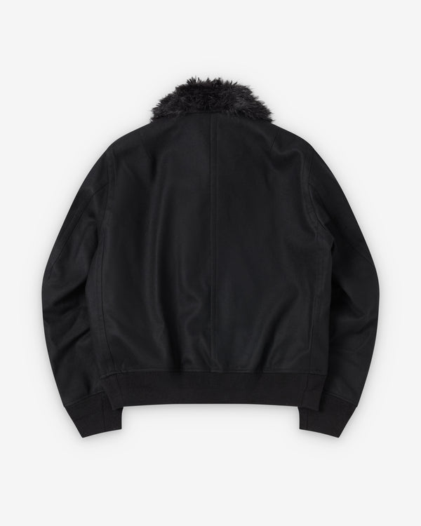 Sacai  - Men's Wool Melton Jacket - (Black)
