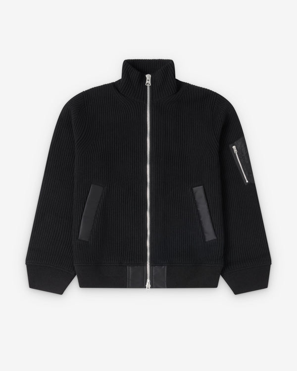 Sacai  - Men's Wool Knit Blouson - (Black)