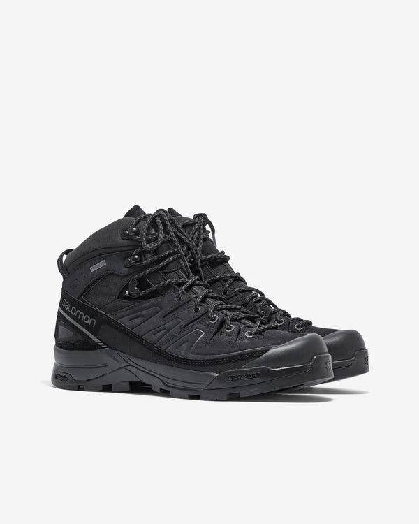 Salomon - Men’s X-ALP Mid Leather GORETEX Boot - (Black/Black)