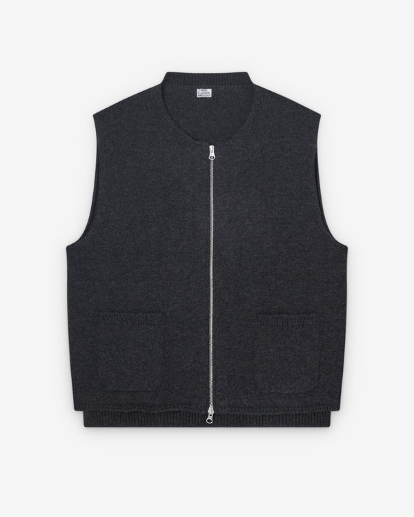 Salon C. Lundman - Men's Zip Gilet - (Grey)