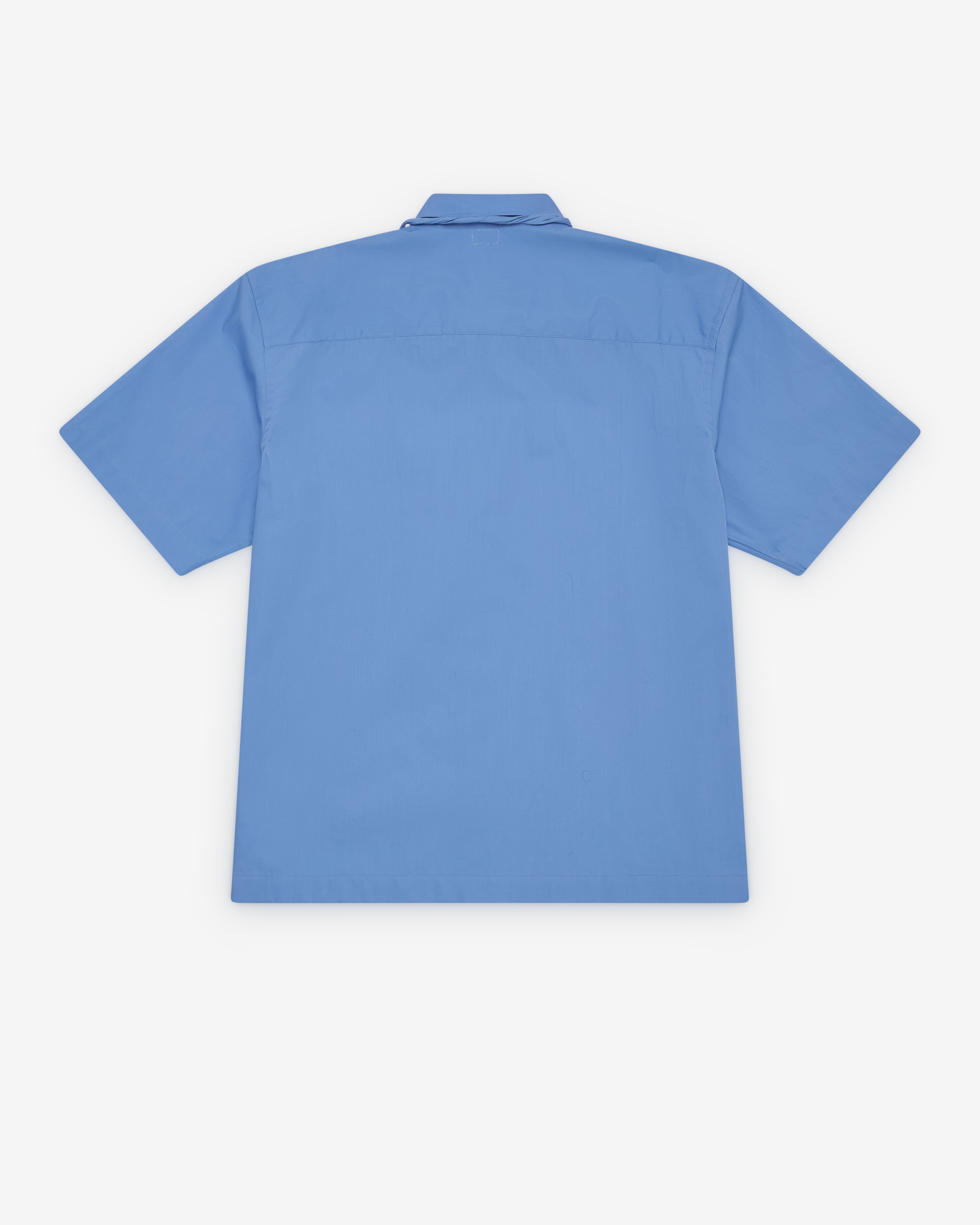 Salon C. Lundman: Men's Short Sleeve Shirt (Clear Blue) | Dover