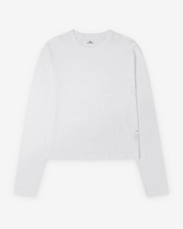 Salon C. Lundman - Men's Long Sleeve Cropped Crew Neck - (White)