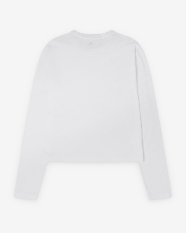 Salon C. Lundman - Men's Long Sleeve Cropped Crew Neck - (White)