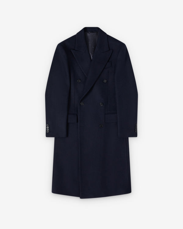 Salon C. Lundman - Men's Soft Cashmere Coat - (Navy)