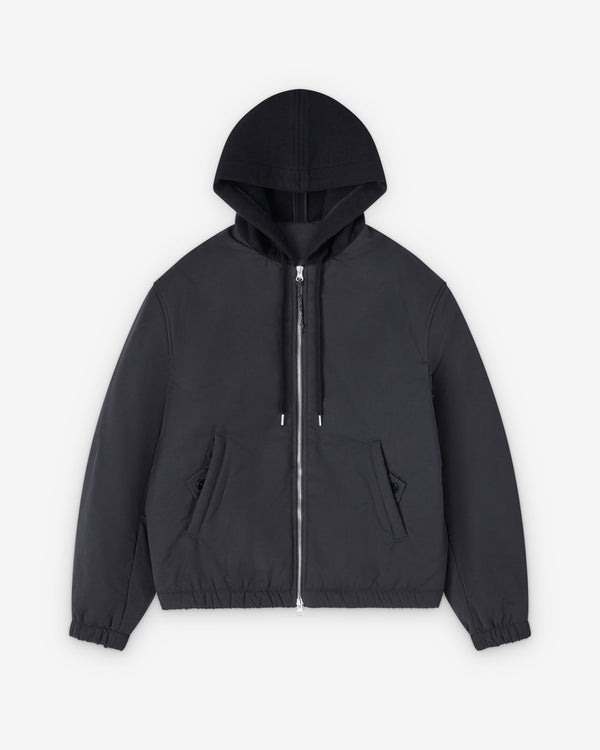 Salon C. Lundman - Men's Hooded Bomber - (Navy)