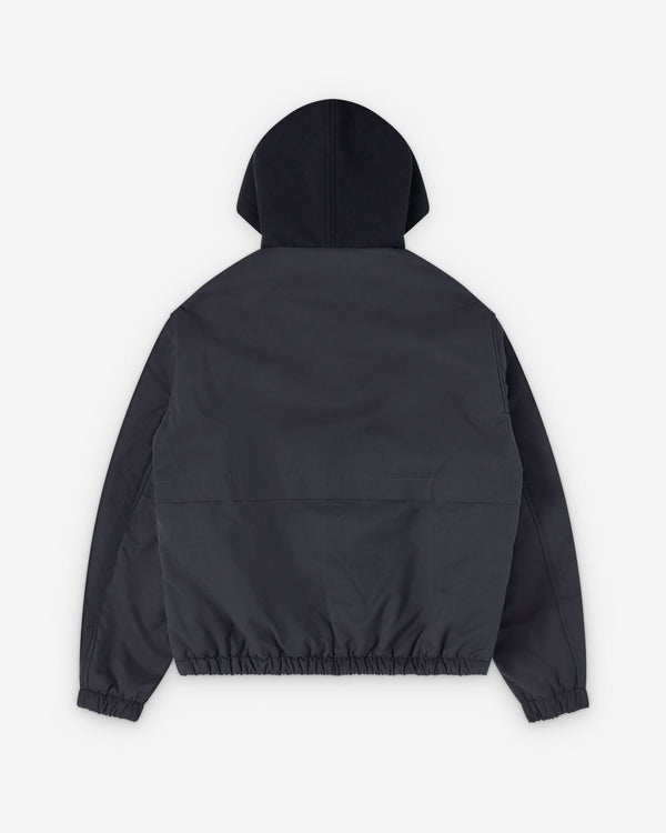 Salon C. Lundman - Men's Hooded Bomber - (Navy)