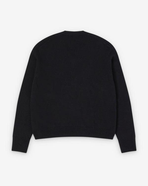 Salon C. Lundman - Men's Medium Gauge V-Neck - (Black)