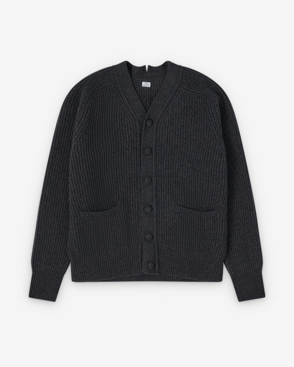 Salon C. Lundman - Men's Ribbed Cardigan - (Grey)