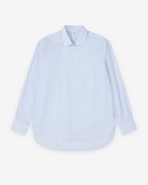 Salon C. Lundman - Men's Bandana Shirt - (Blue Fine Stripe)