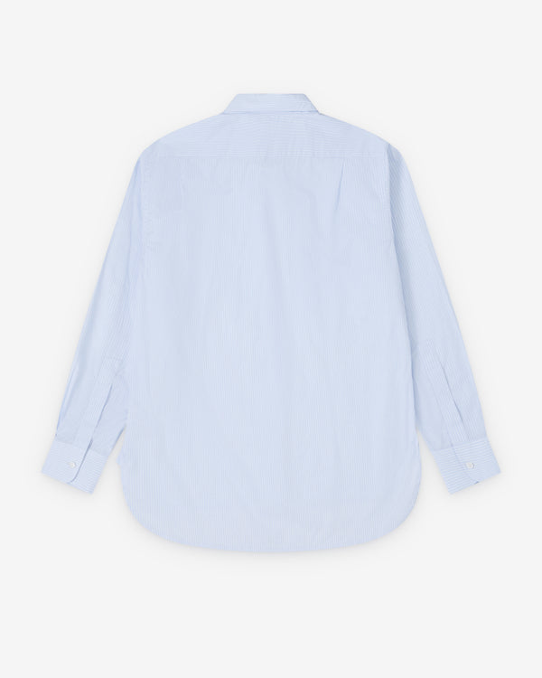 Salon C. Lundman - Men's Bandana Shirt - (Blue Fine Stripe)