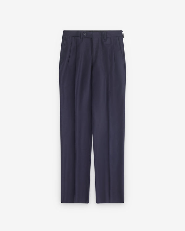 Salon C. Lundman - Men's Double Pleat Trouser - (Navy)