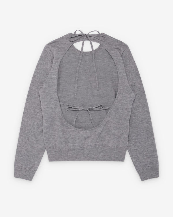 Sandy Liang - Women's Maisy Sweater - (Heather Grey)
