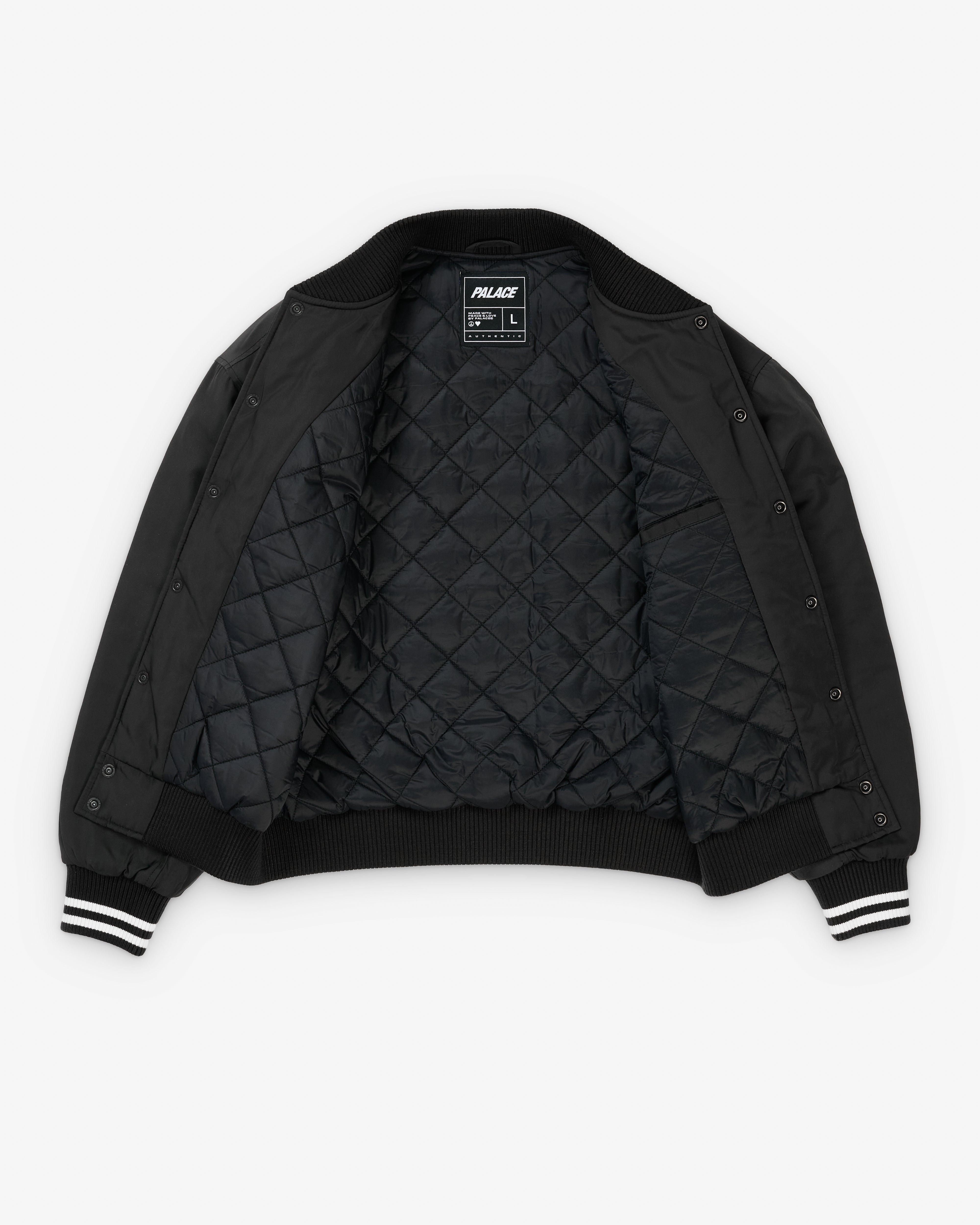 Palace: Men's Satin The Park Jacket (Black) | Dover Street Market