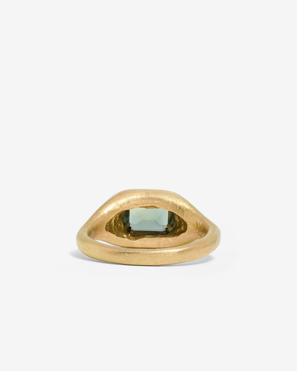 Seb Brown - Green Bubble Ring - (Yellow Gold)
