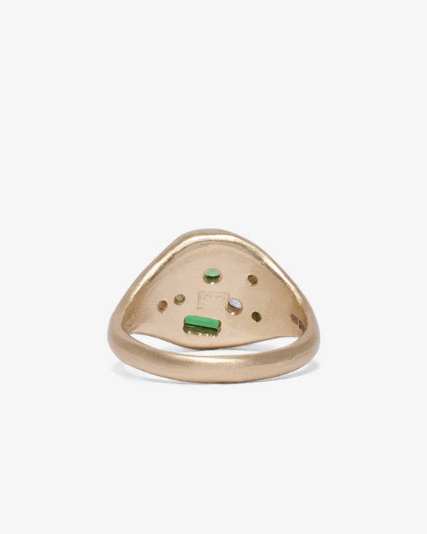 Seb Brown - Green Treasure Ring Gold - (Yellow Gold)