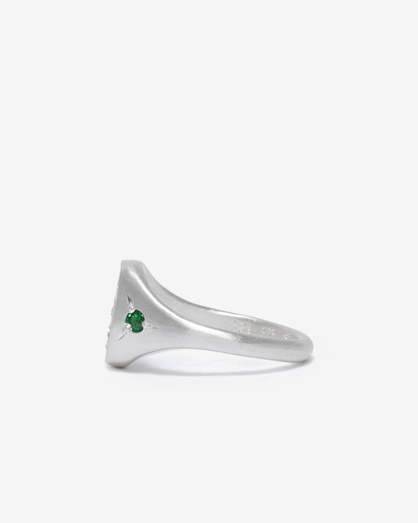 Seb Brown - Green Treasure Ring - (Silver)