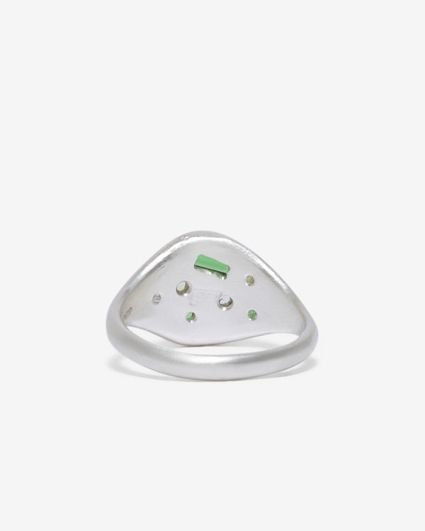 Seb Brown - Green Treasure Ring - (Silver)