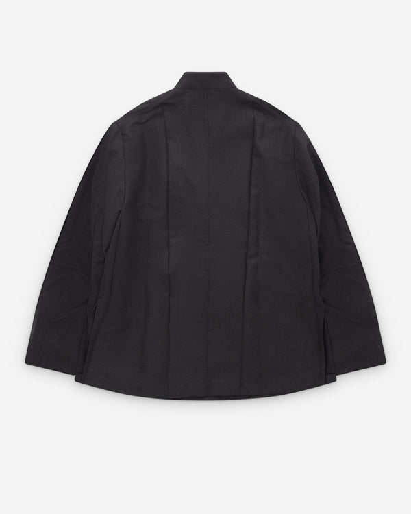 Setchu - Women’s No Lapel Origami Jacket - (Gray)