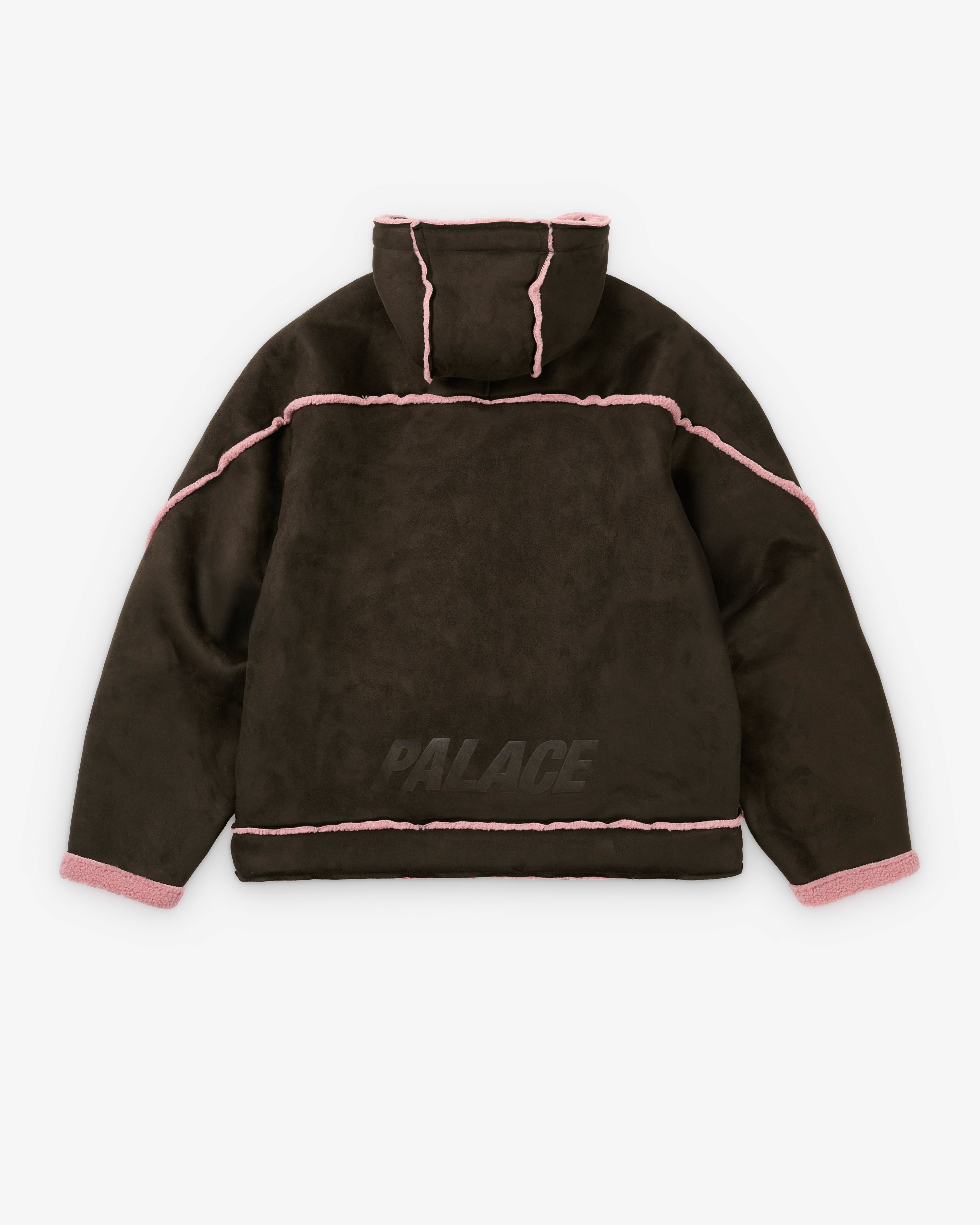 Palace: Sherpa Faux Suede Hooded Jacket (Fox) | DSML E-SHOP