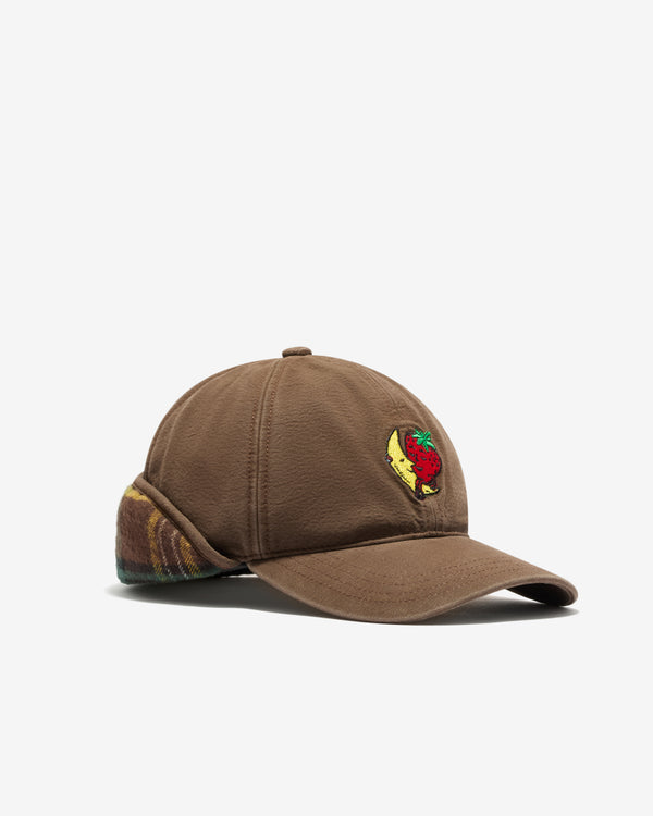 Sky High Farm - Logo Trapper Cap Woven - (Brown)