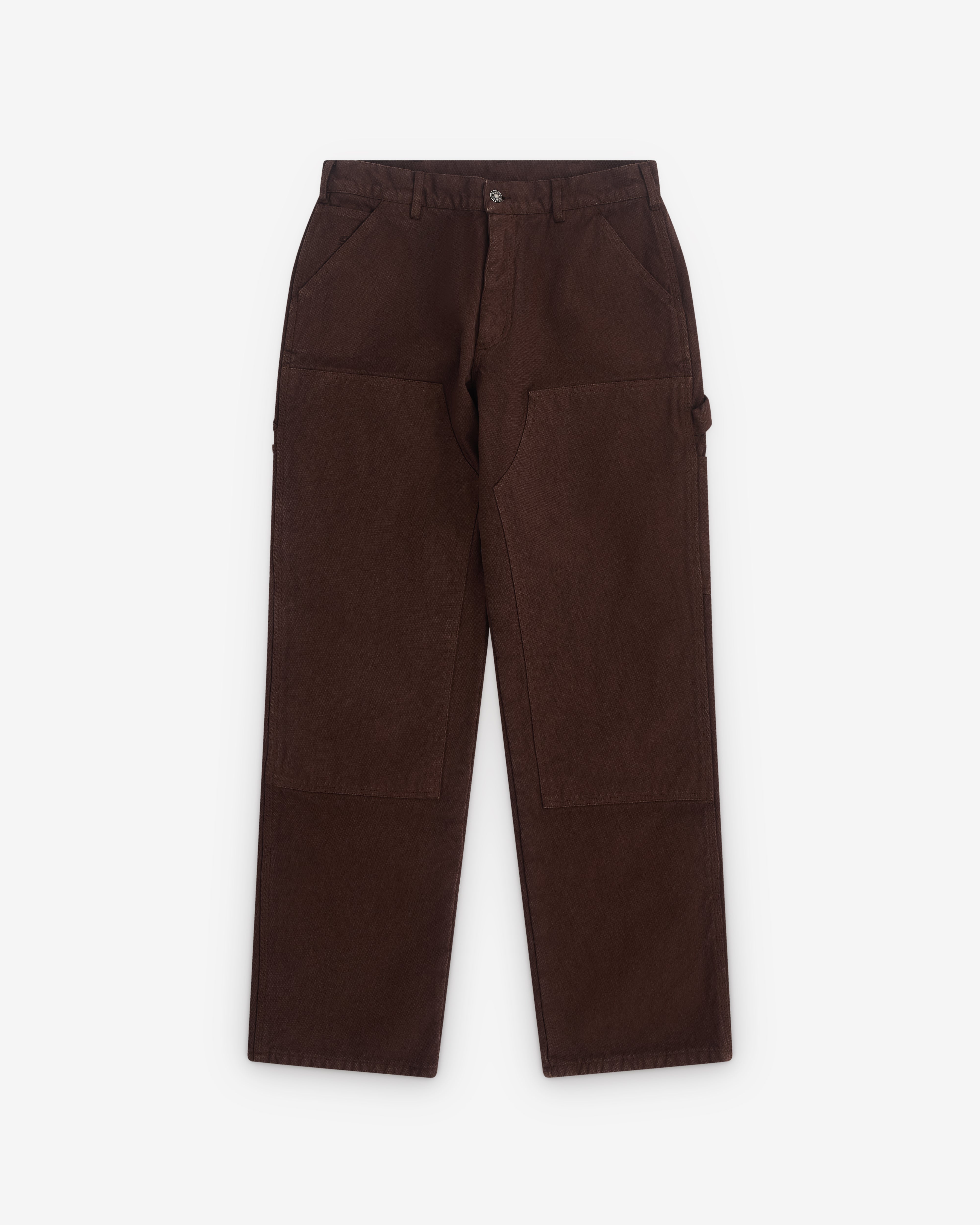 Sky High Farm: Men's Canvas Double Knee Pants (Brown) | Dover