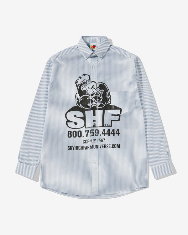 Sky High Farm Workwear - SHF Chicken Button Down Shirt - (Blue)