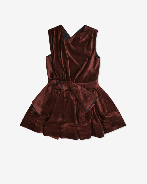 SHUSHU/TONG - Women's Velvet Dress - (Copper)