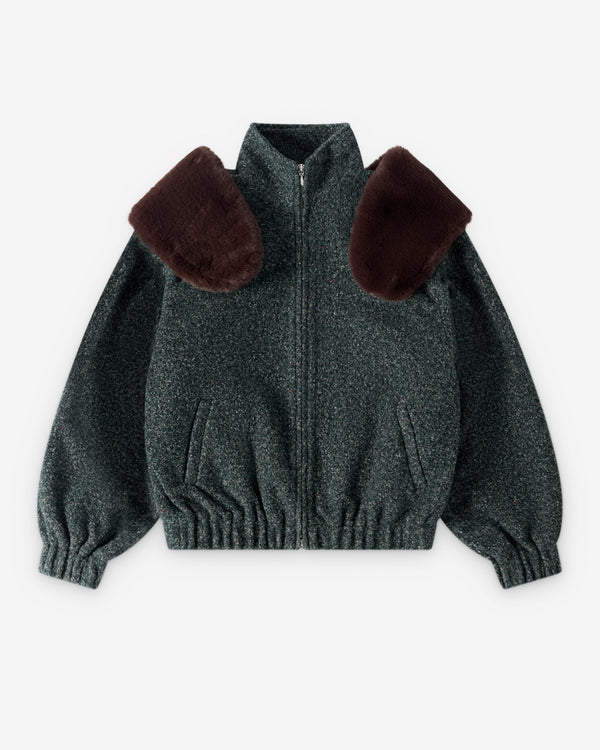 ShuShu/Tong - Women's Decorative Coat - (Sage Green)