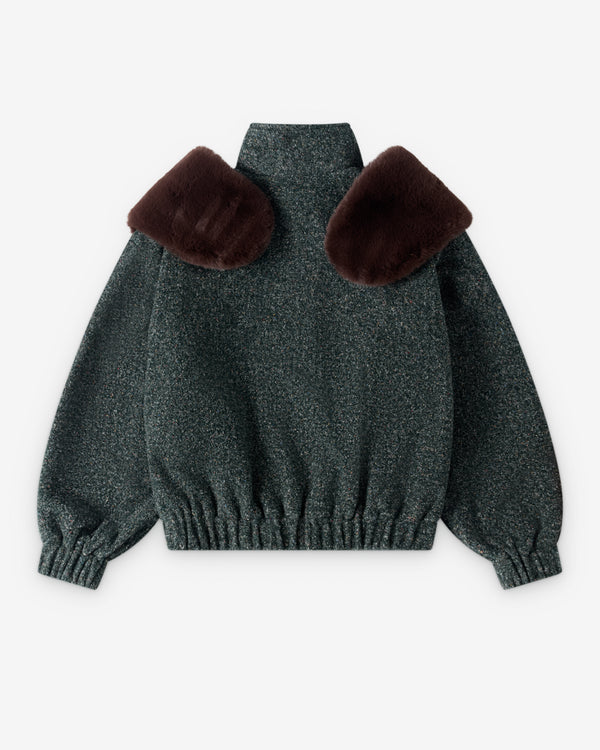 ShuShu/Tong - Women's Decorative Coat - (Sage Green)