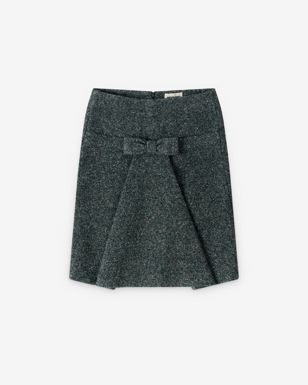 ShuShu/Tong - Women's Bow Flared Skirt - (Sage Green)