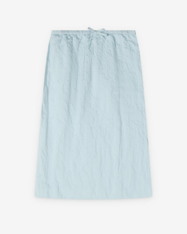 SHUSHU/TONG - Women's Crinkled Straight Skirt - (Blue)