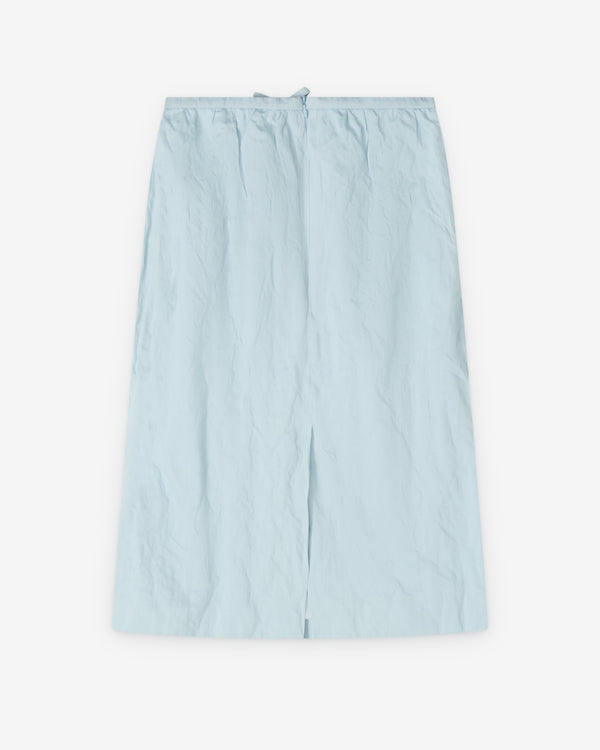 SHUSHU/TONG - Women's Crinkled Straight Skirt - (Blue)