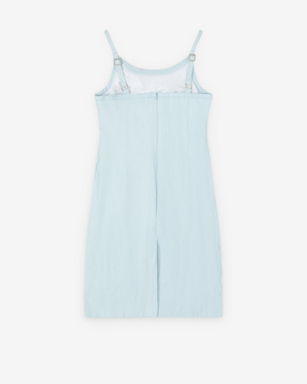 SHUSHU/TONG - Women's Lace Trim Cami Dress - (Blue)